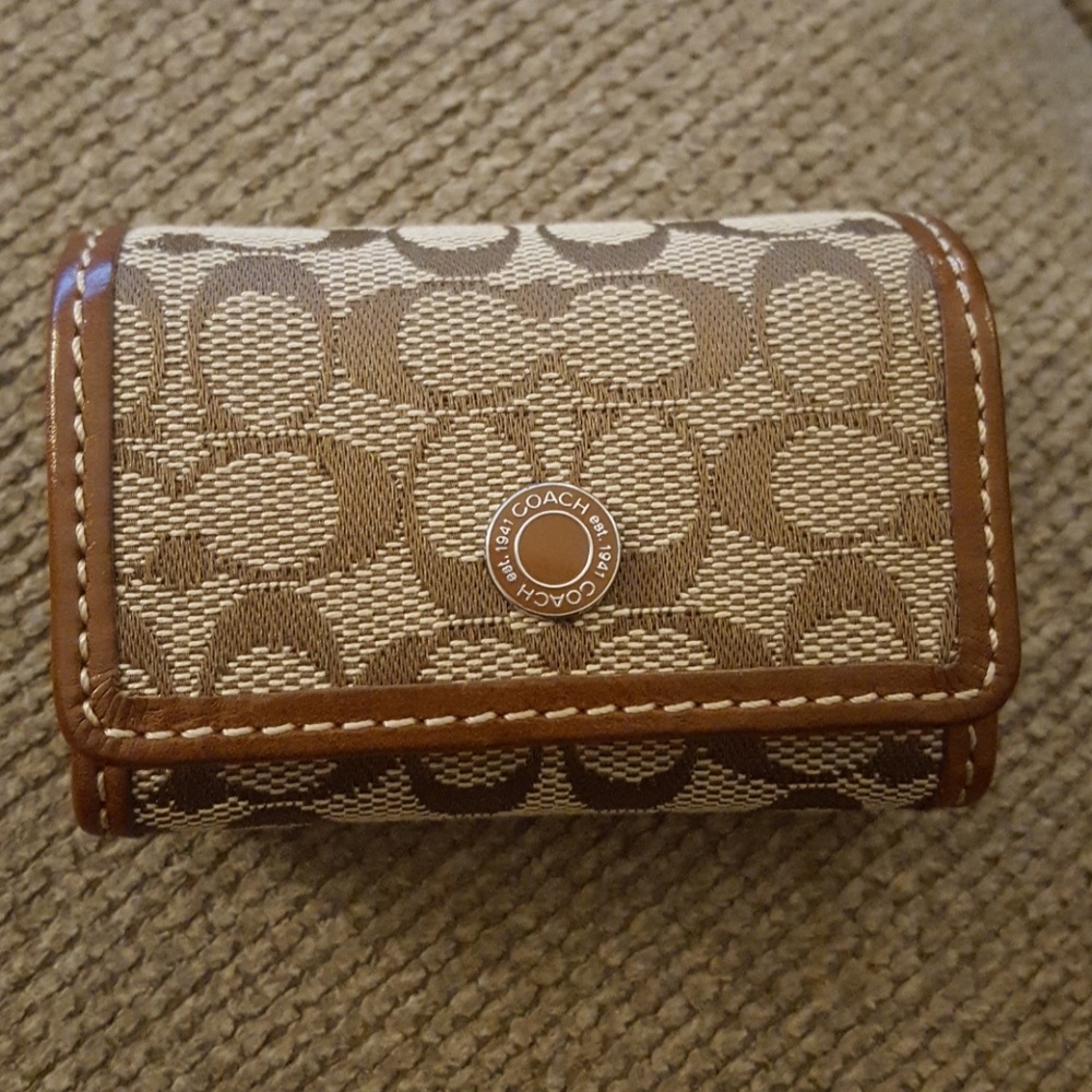 Coach contact lens case